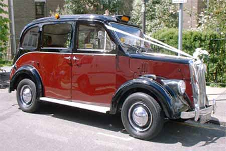 vintage wedding car